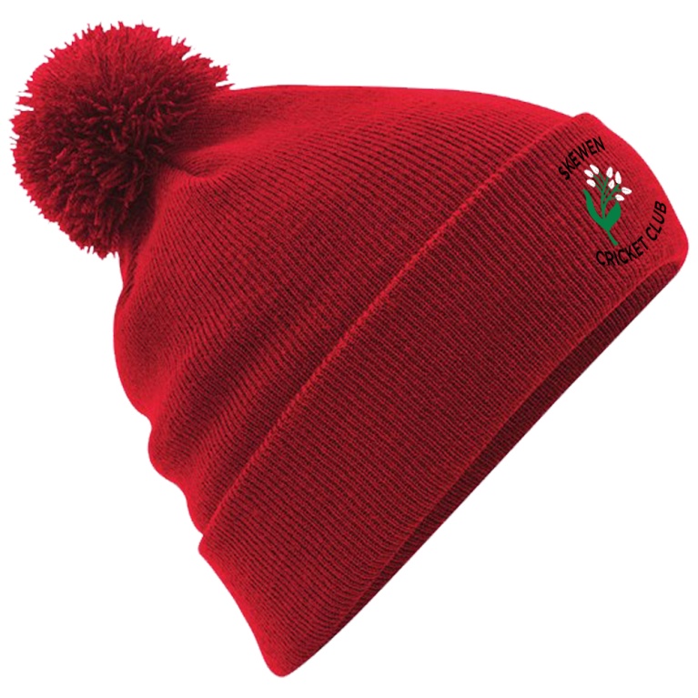 Original Pom Pom Beanie : Red