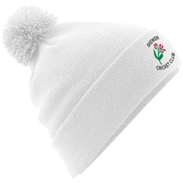 Original Pom Pom Beanie : White
